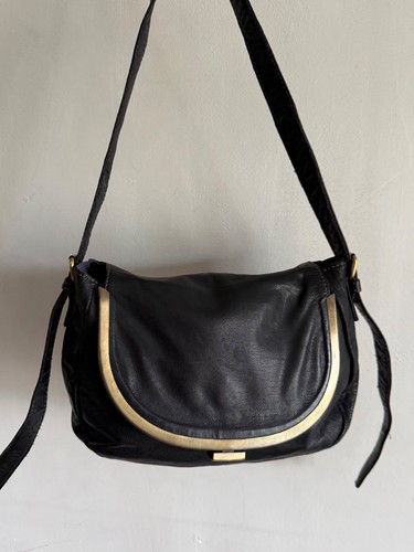 Laura ashley black leather - black,