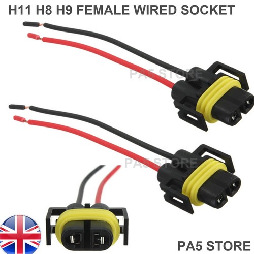 H11 wired socket bulb - h9,
