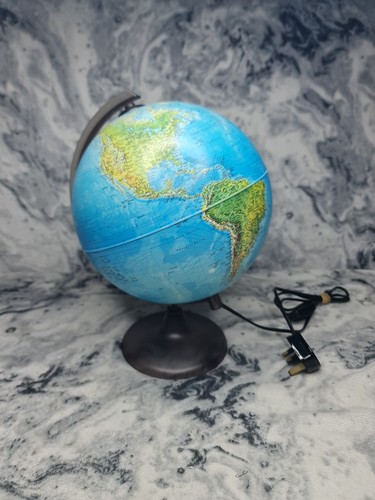 Vintage world globe - globe, 12"