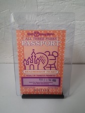 1994 Walt Disney World Orlando Passport Three Park Ticket Stub Magic Kingdom