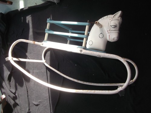 Vintage retro rocking horse - rocking,