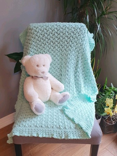 Hand crochet baby blanket - hand,