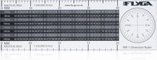 Flight Diversion Ruler (Nautical Mile Navigation Plotter) - for PPL(A), LAPL