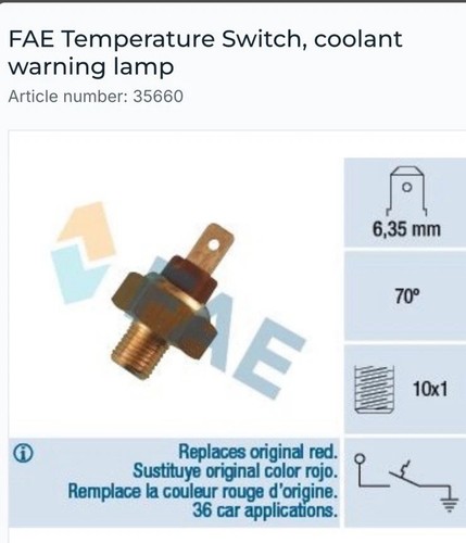 Temperature sensor sender for - sensor,
