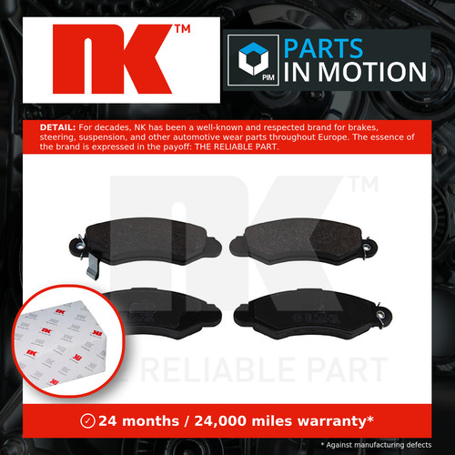 Brake pads set - pads, fits