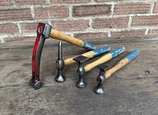 Vintage Set Of 4 Sykes Pickavant Shrinking Panel Hammers Panel Beating Old Tool