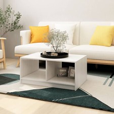 Goliraya Coffee Table Tea Table with Storage Shelf for Living Room Guest I9V8
