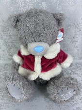 Tatty Teddy Me to You Christmas 10” Bear Red Santa Coat Gift with Tag Blue Nose 