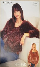 Original Sirdar Foxy Child/ Ladies Sweater 28"-38" Knitting Pattern 8698