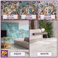 Botanical Patterned Wall Floor Polished Tile Feature Shower Tile Splashback