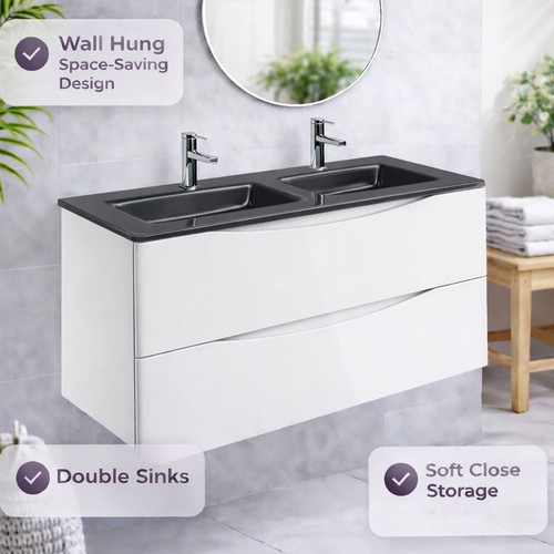 1200mm wall hung bathroom - 1200mm,