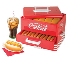 Coca Cola Hot Dog Machine with Hot Dog Steamer and Bun Warmer SHD-80CC