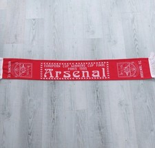 Vintage Arsenal FC 1995 European Cup Winners Final Paris Scarf Football Red 