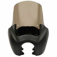 Black Nose Cone w/15" Smoked Windshield for Harley-Davidson FXD 06-06