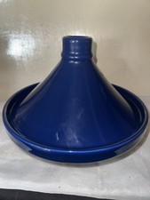 TAGINE Moroccan Cooking Pot Dish - Blue Unused 28cm