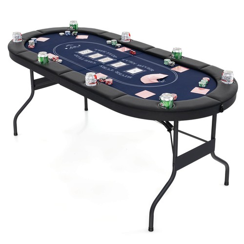 Player foldable poker table - player,