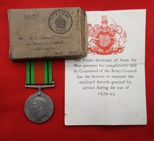 WW2 Defence Medal with