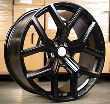22" Land Rover Defender L663 Satin Black LR 5 Spoke Design 10j Alloy Wheels