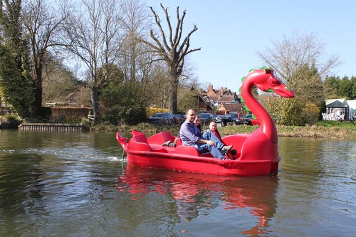 Red dragon pedalo pedal boat - dragon,