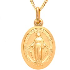 9ct gold Miraculous Mary