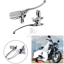 1" Motorcycle Chrome Clutch & Hydraulic Brake Master Cylinder Levers for Harley