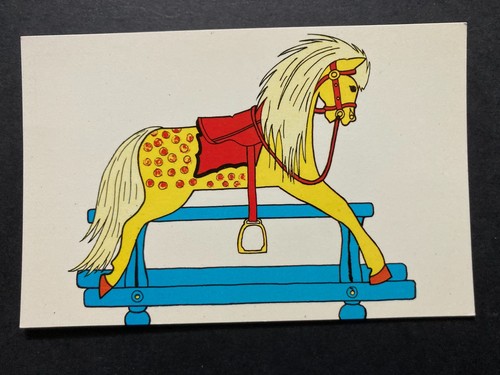 Old wooden rocking horse - an,
