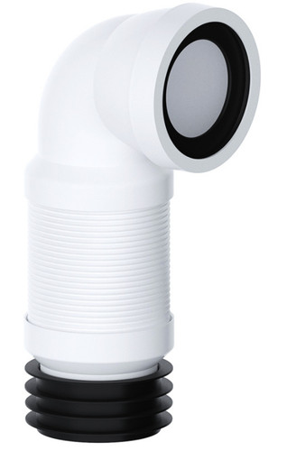 Long flexible pan - wc, connector