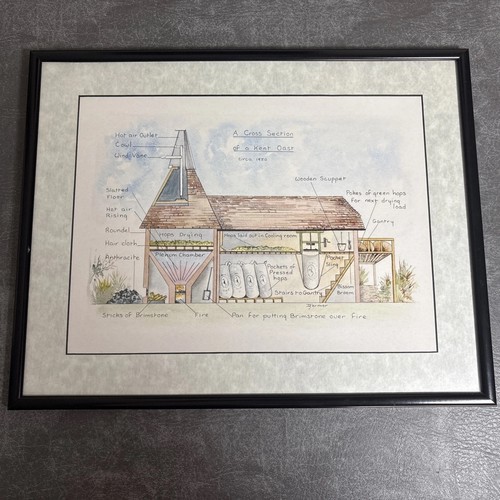 Framed print cross - a,