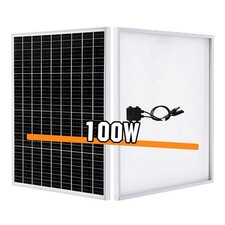 Solar Panel 100 Watt 12 Volt 23% Vonversion Efficiency Mono Rigid for Motorhome