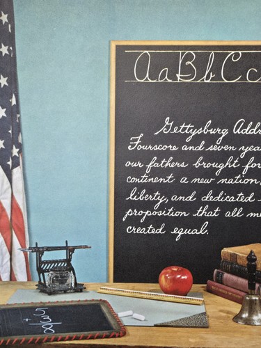 School room flag chalkboard - school,
