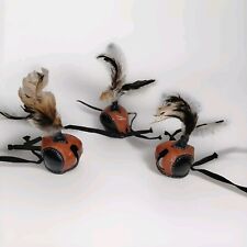 New Falconry Hood Dutch Plume Hand Stitched (Black/Brown) (All Sizes Available)