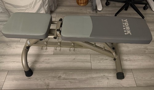 York fitness bench adjustable - fitness,