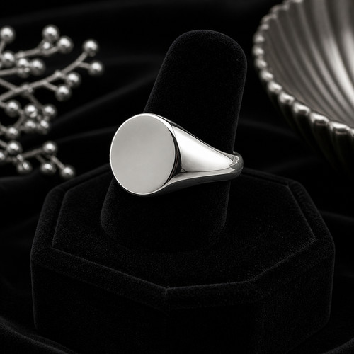 Sterling silver gents ring - sterling,