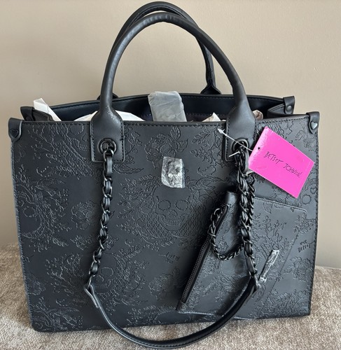 Betsey johnson black embossed - johnson,