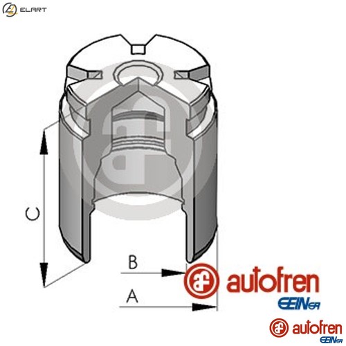 Piston brake caliper - caliper, d025124