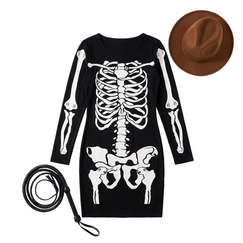 Womens skeleton halloween - womens,