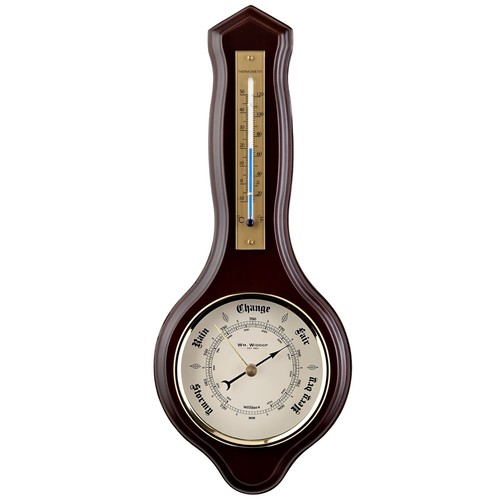 Widdop wooden barometer and - widdop,