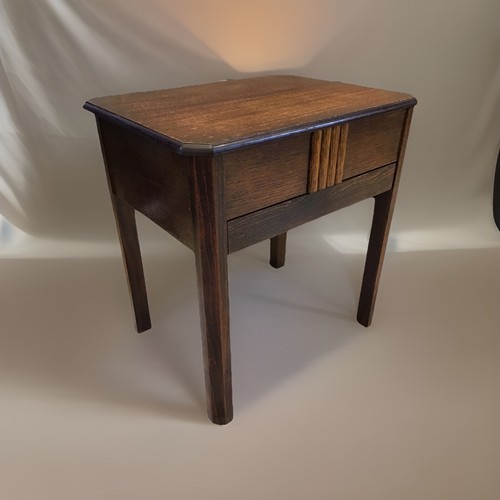 1930s oak sewing - 1930s, bedside