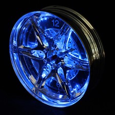 Neon Rim Wall Clock - car