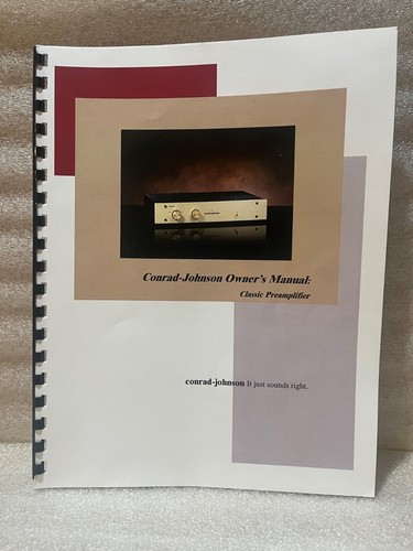 Oem conrad johnson owners - conrad-johnson,