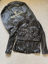 belstaff Leather Trailmaster Panther  IT54 2XL  Black RRP £1345 Trialmaster