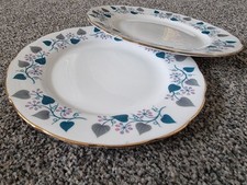 Vintage 2 Side Plates Crown Royal Bone China Made In England