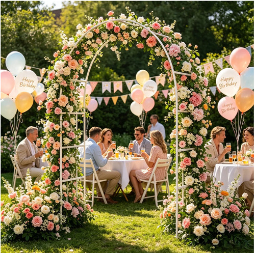 Metal garden arch - 2.4m, plant