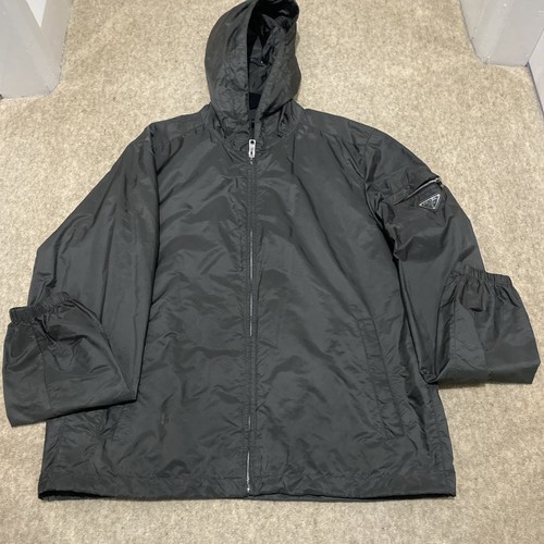 Prada men windbreaker grey - prada,