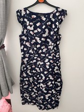 Emily and Fin Blue Dress Size S (10) Letter Design Excellent Condition