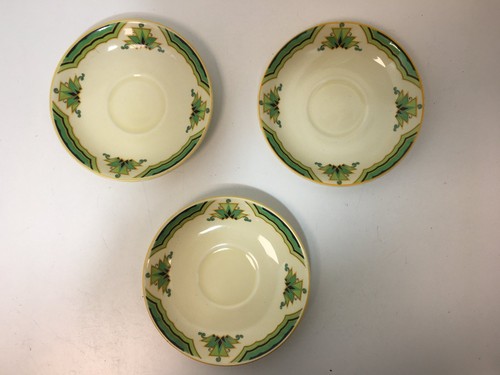 Woods ivory ware saucers set - ivory,