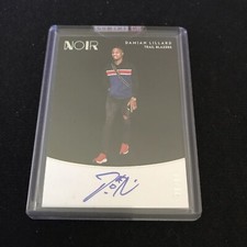 Damian Lillard 2018-19 Panini Noir Showtime Signatures 76/99 AUTO TRAIL BLAZERS