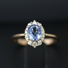 2.50Ct Oval Cut Blue Tanzanite