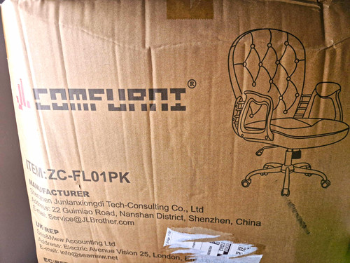 Pink office chair brand - pink, chair.