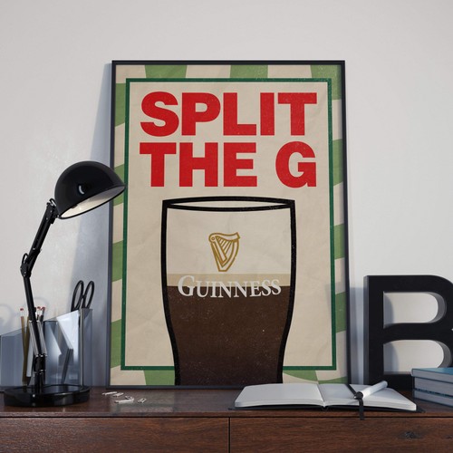 Guinness split the art - the, g"